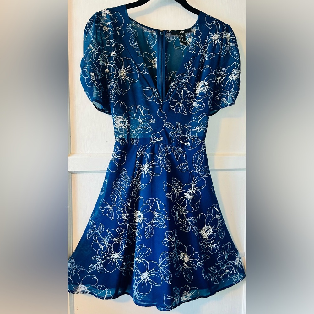 Blue Floral Dress